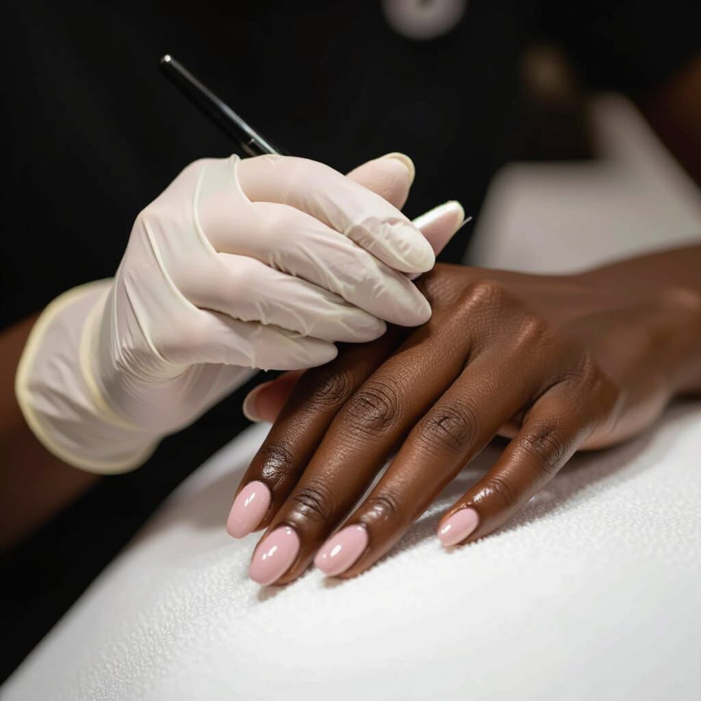 Manicured Hands Polished in Realistic Photography Style