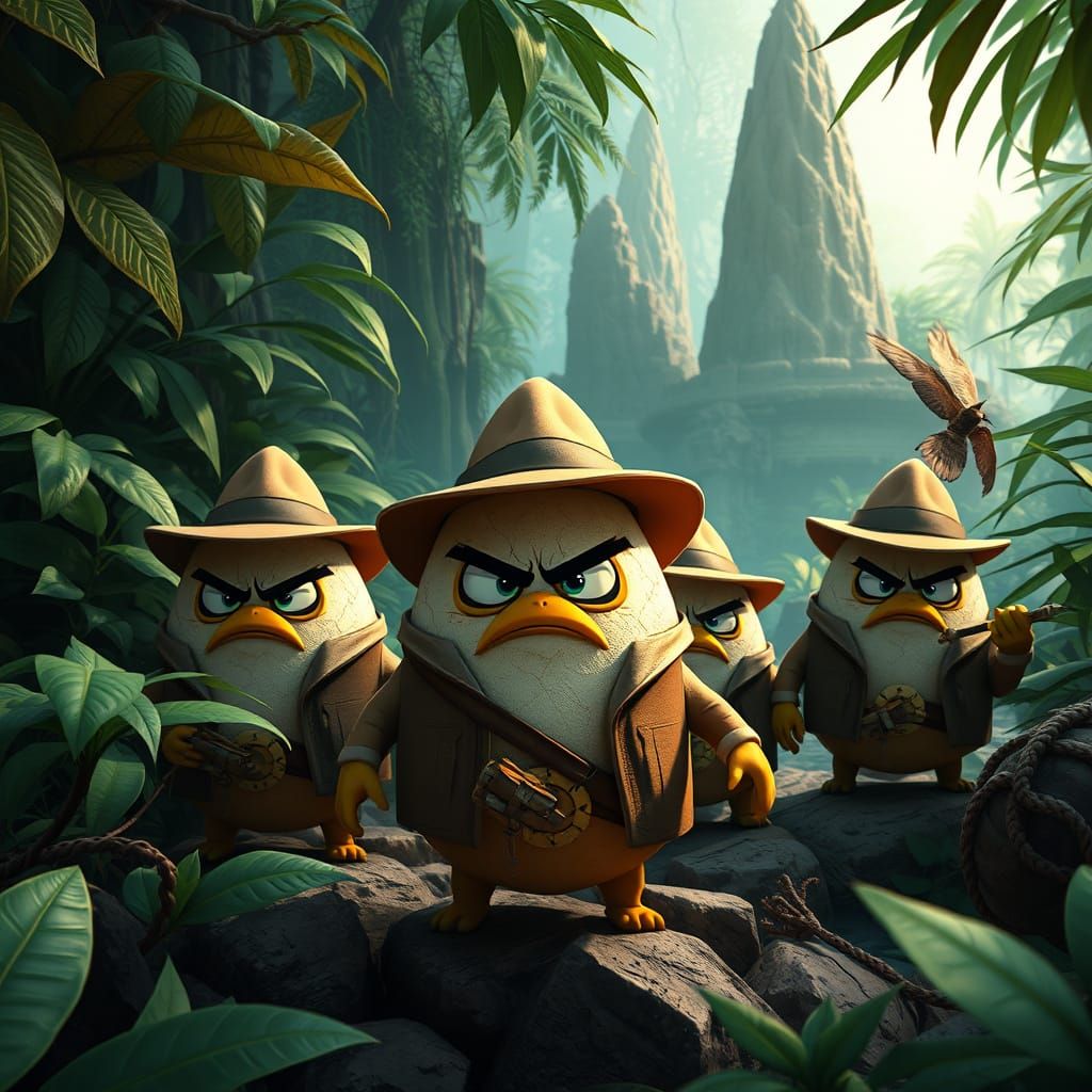 Angry Eggs Embark on Perilous Jungle Quest