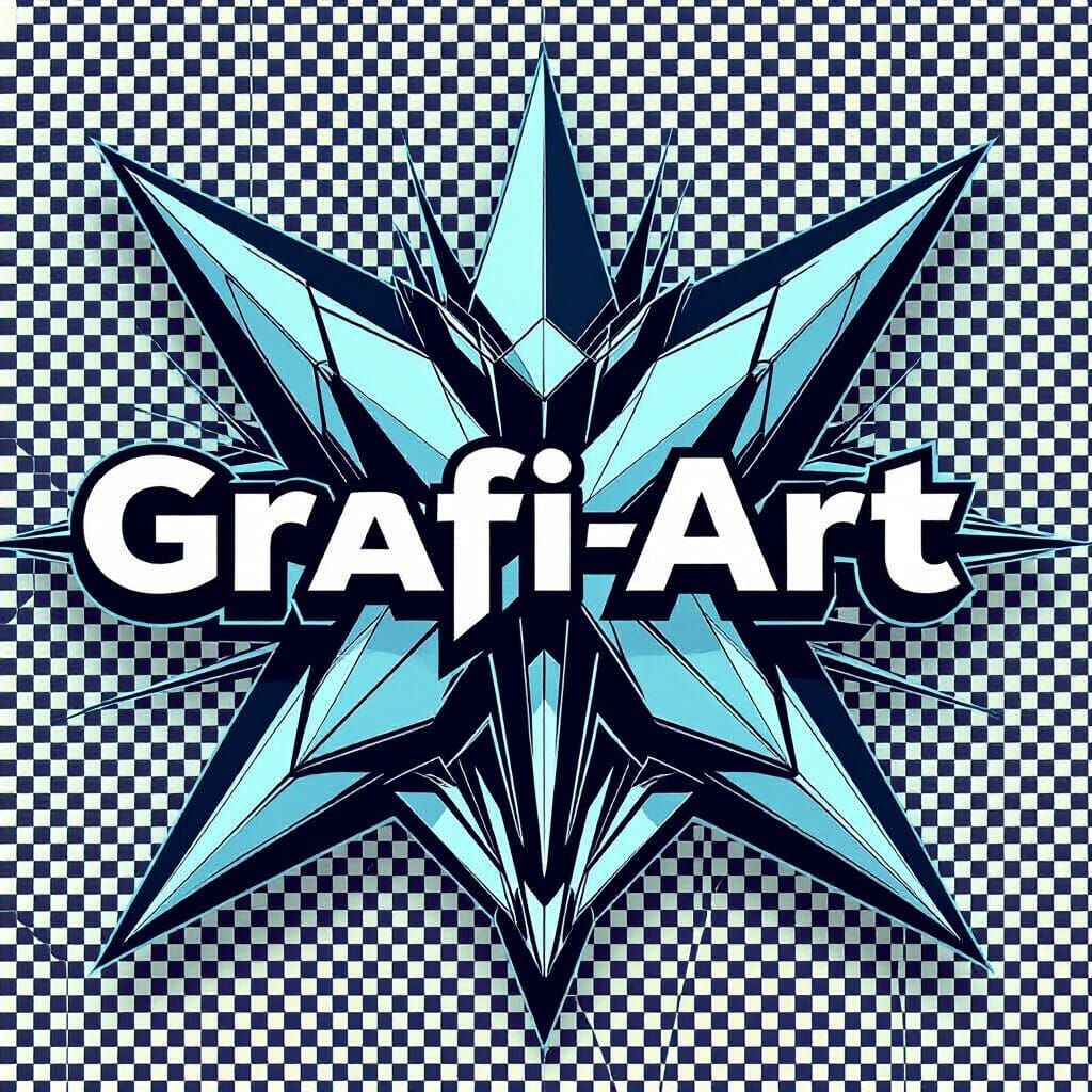 Futuristic Typographic Logo for AI Art Company