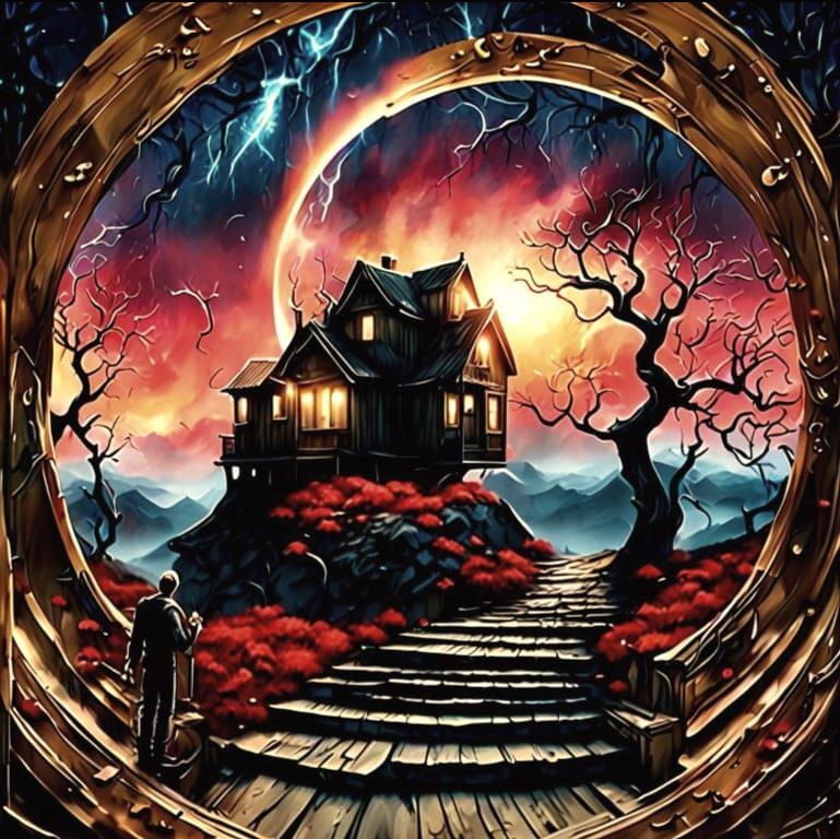 Surreal Stargate Dreamscape: A Fantasycore Journey