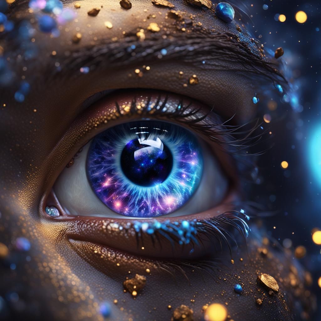 Galaxy Eyes: Detailed Matte Painting
