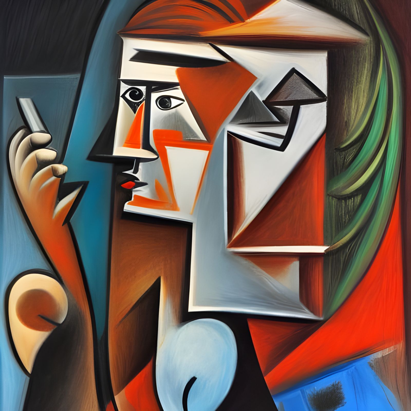 Picasso Painting in 3D with Detailed Matte Finish