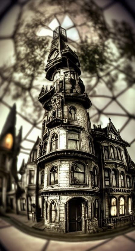 Steampunk Gothic Nightmare City in Miniature