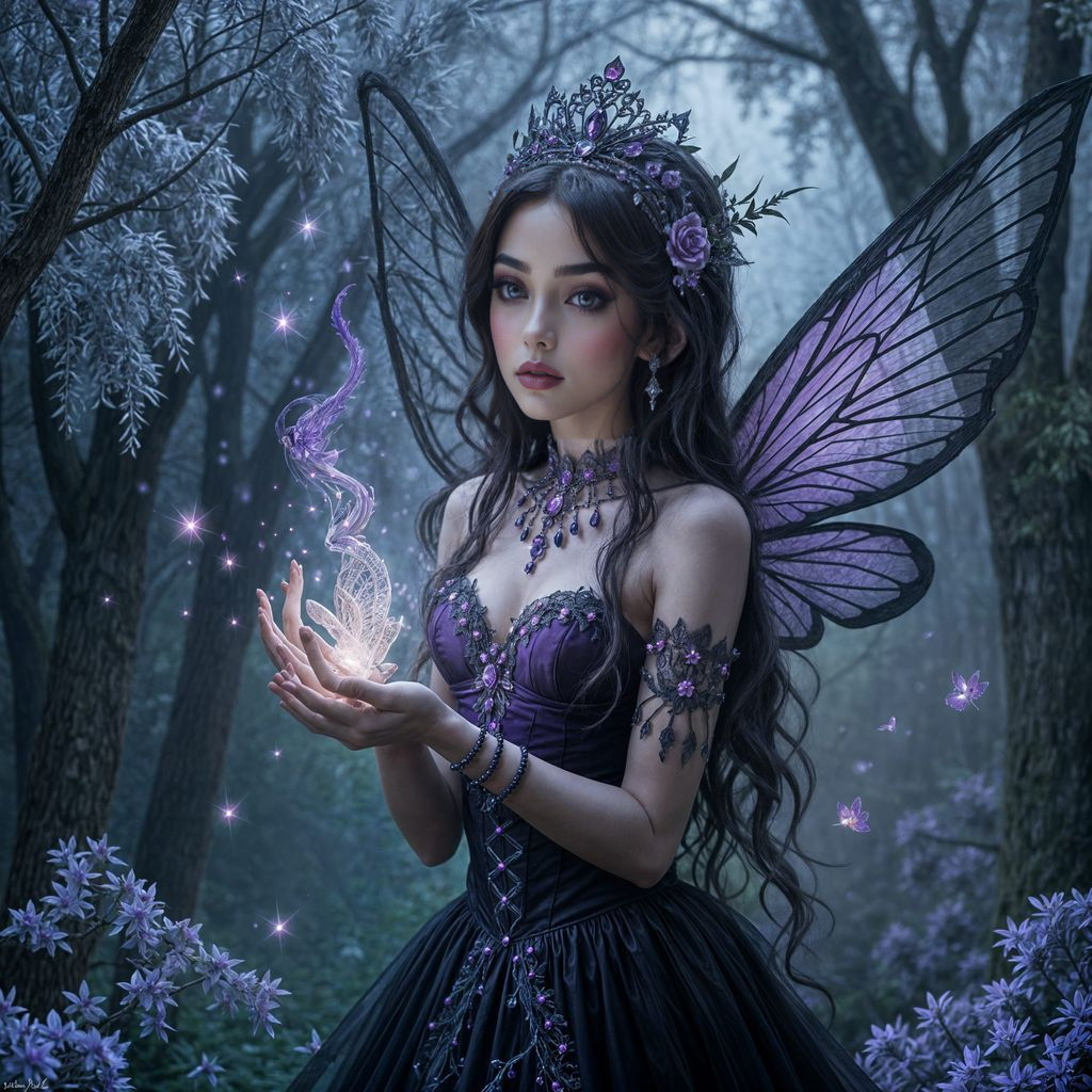 Ethereal Fairy Queen of the Amethyst Realm