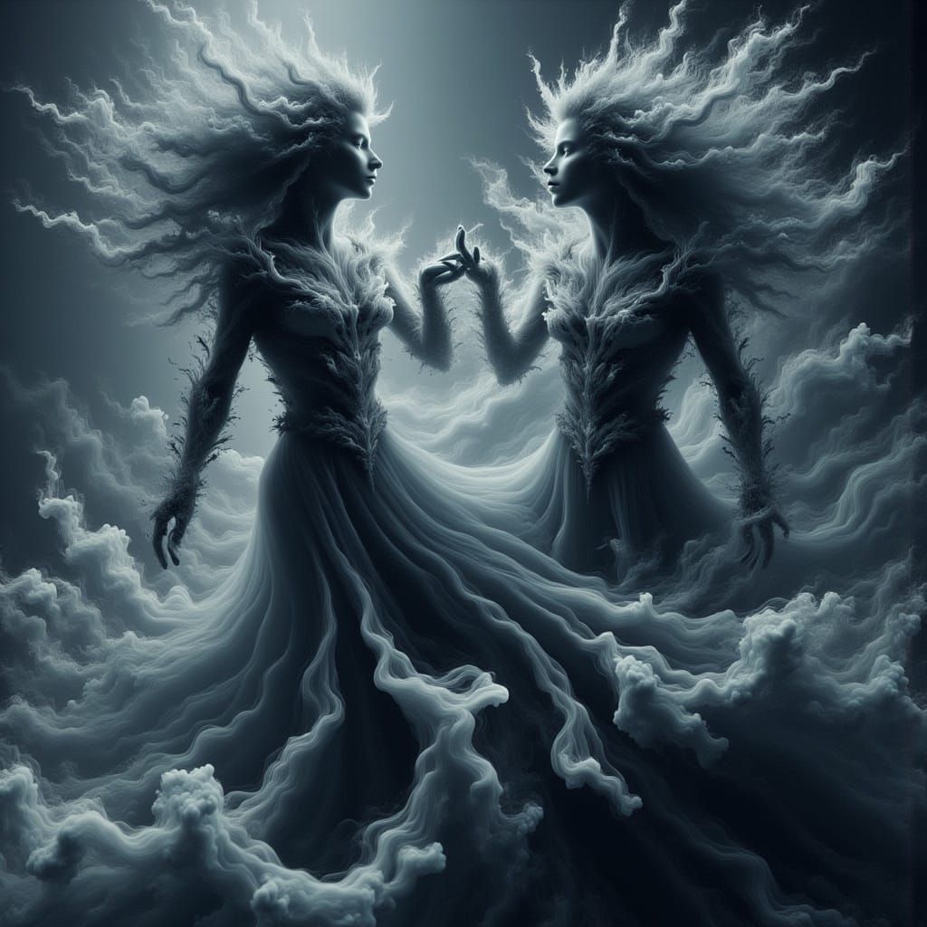 Surreal Shadows Dance as Reality Shatters