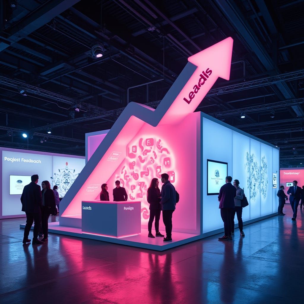 Futuristic Exhibition Booth Generates Leads in Digital Art