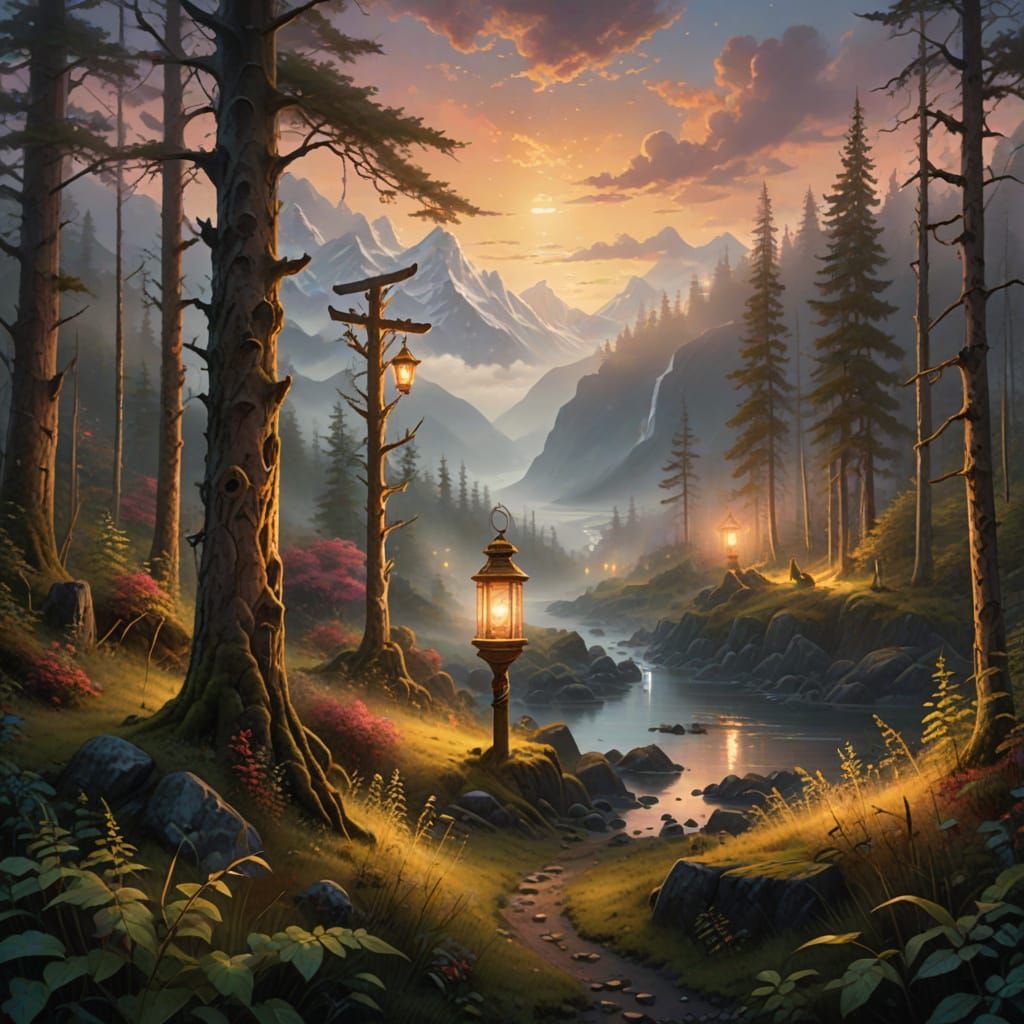 Whispering Forest of Unalaska in Soft Focus