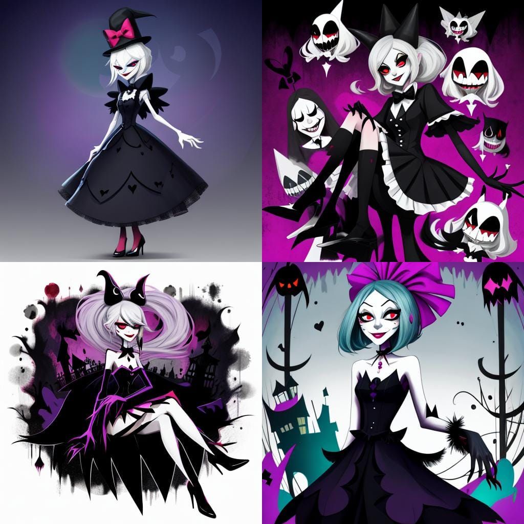 Hazbin Hotel Female Character Illustration