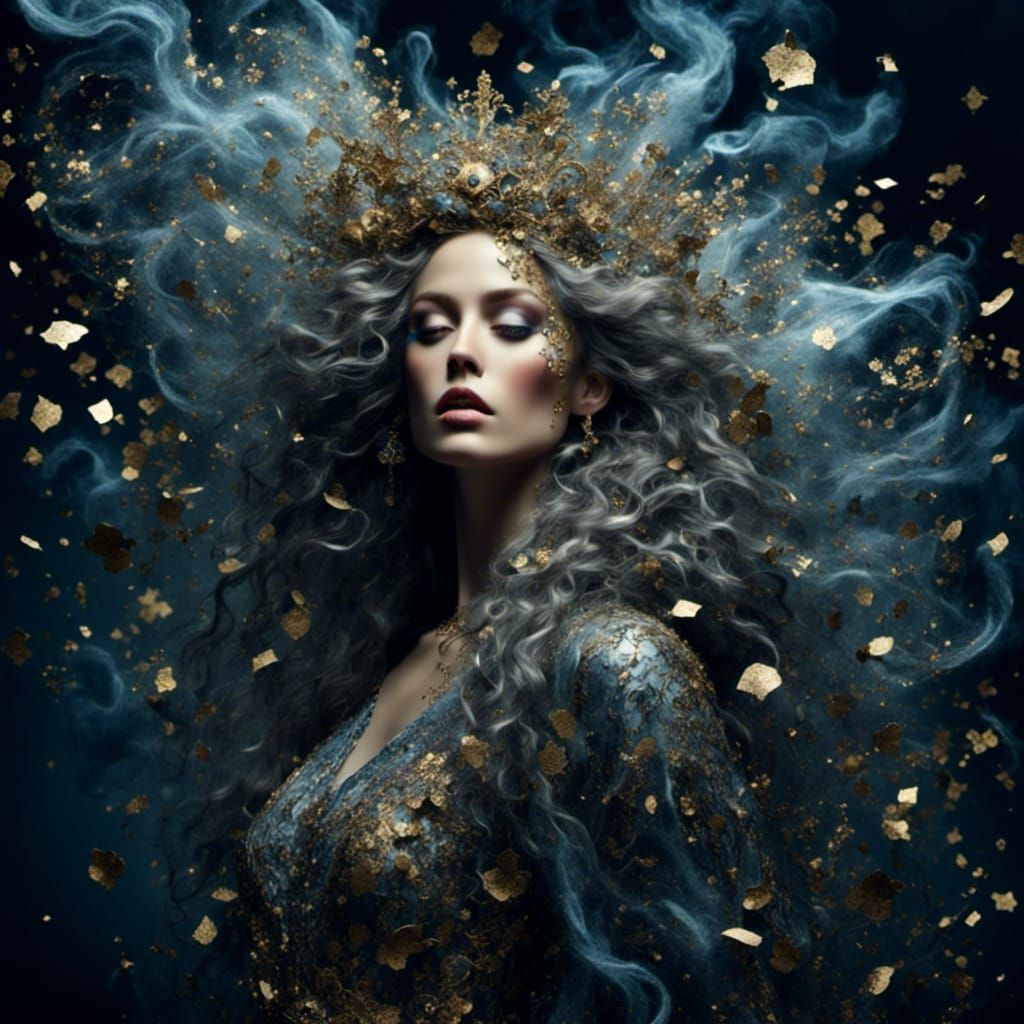 Surreal Punk-Pop Portrait in Bold Colors