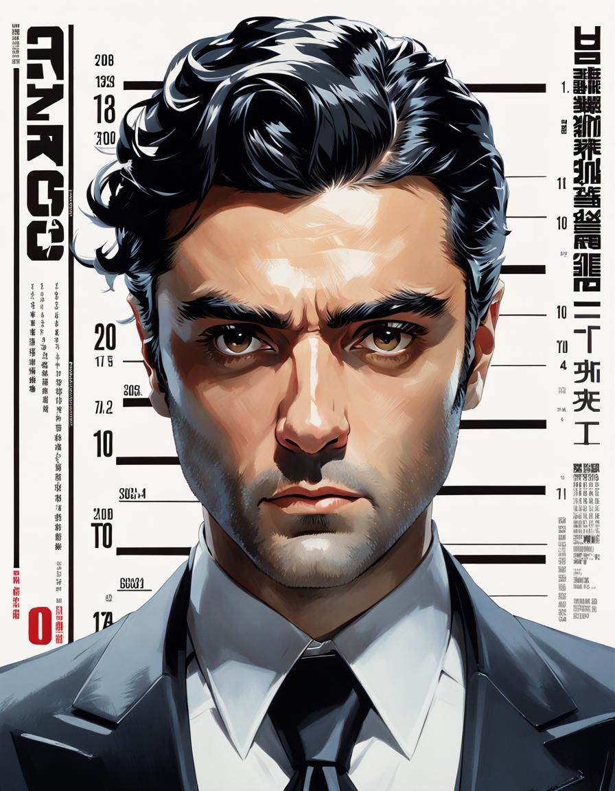 Oscar Isaac Anime Portrait in Video Game Style