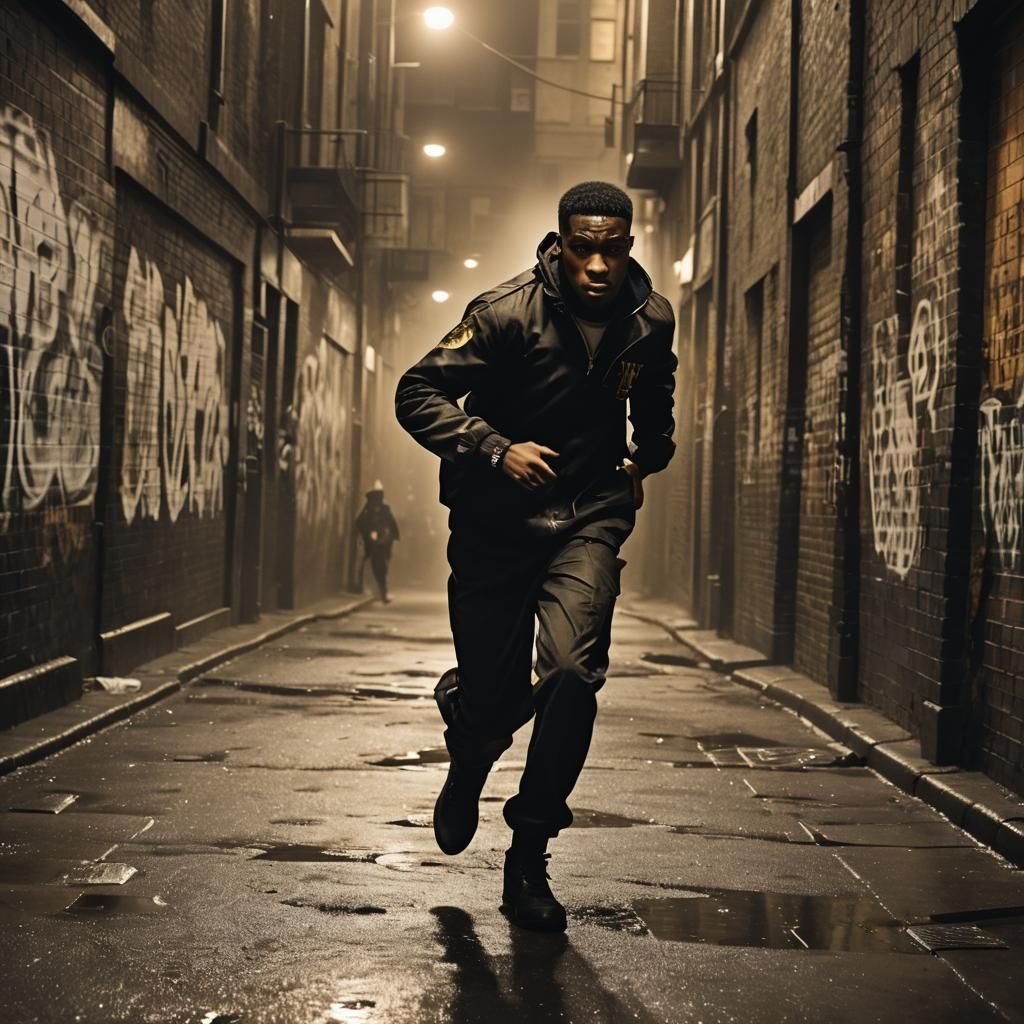 Intense Birmingham Chase Scene in Cinematic Style