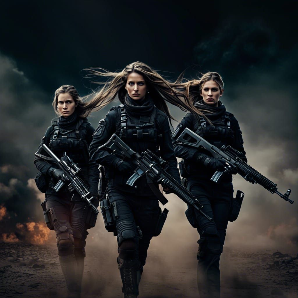 Female Special Forces Marching to War