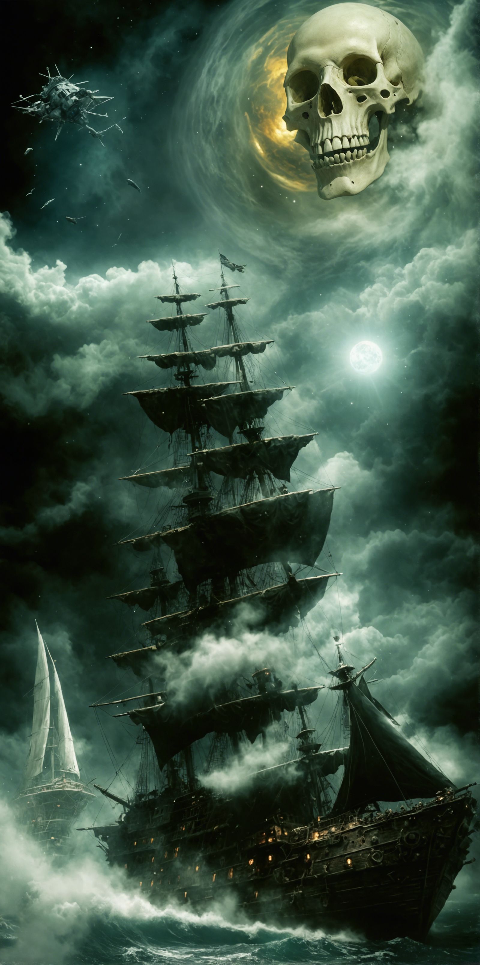 Ethereal Space Pirates in Hyperrealistic 3D
