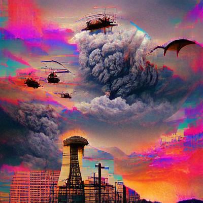 Post-Apocalyptic Wasteland Generated by AI