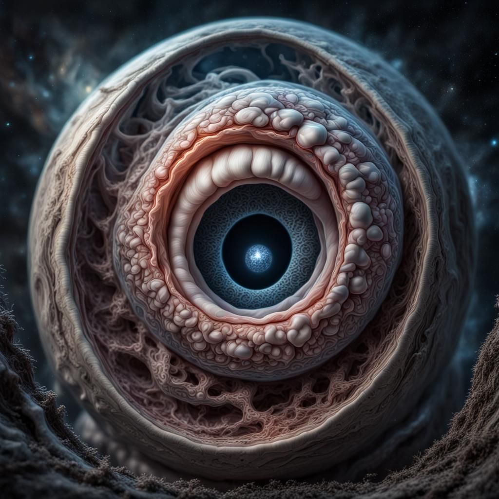 Cosmic Fantasy: Embryo of Despair in Hyperrealism