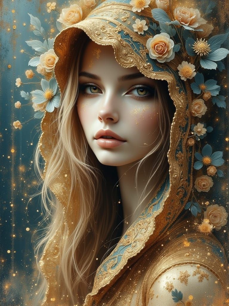 Viking Ship on Stormy Seas at Sunset