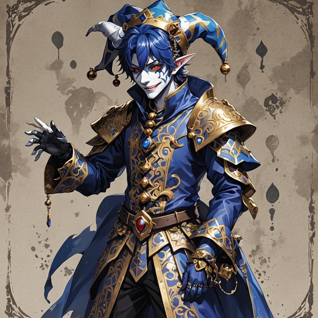 Anime Style Male Jester Design