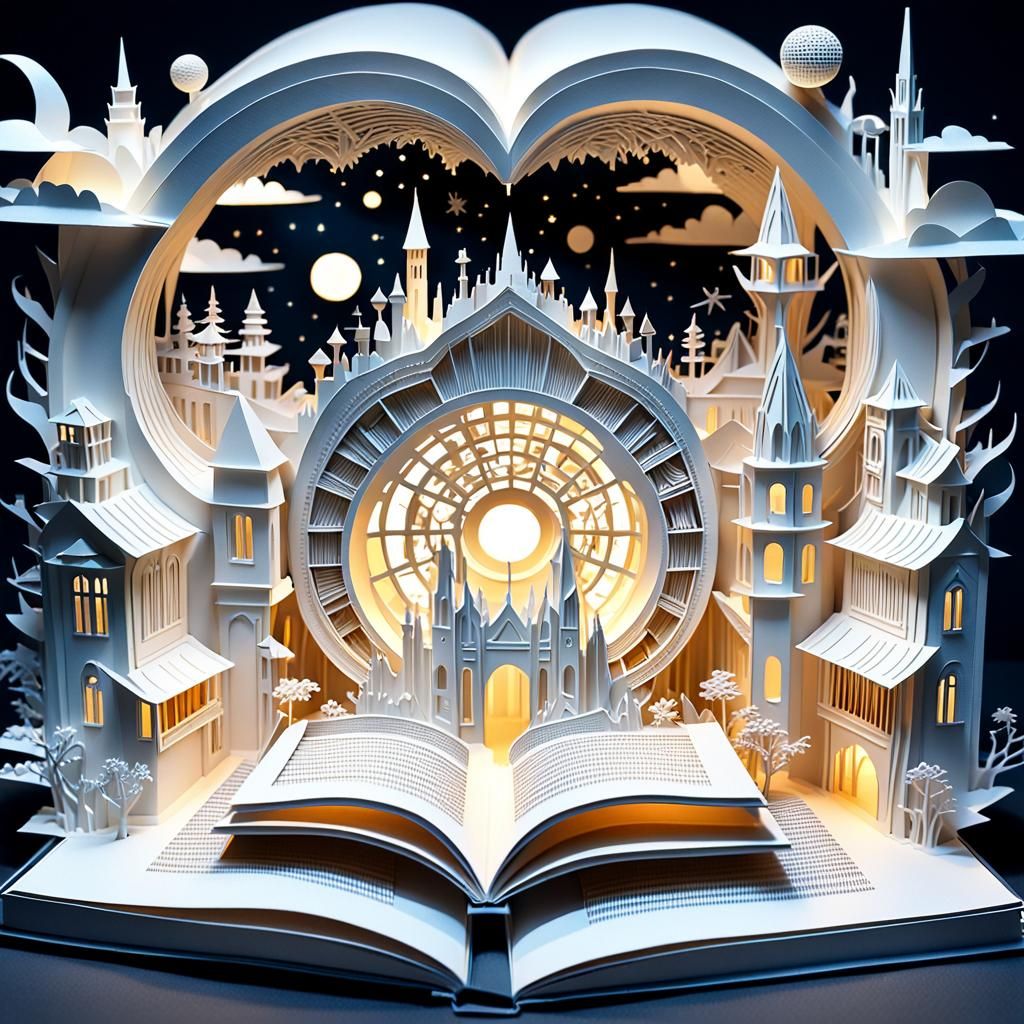 Sci-Fi World Emerges from Pop-Up Book