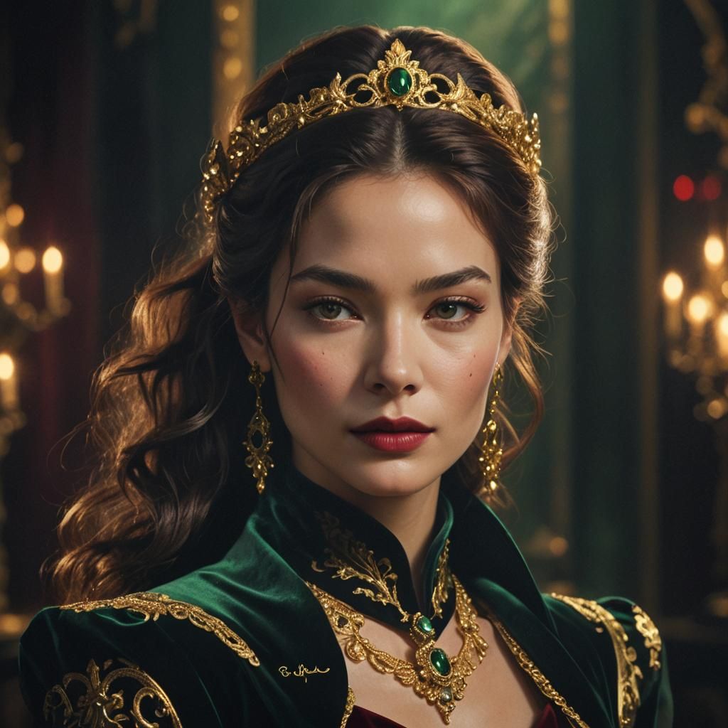 Jennie in Velvet: Dark Fantasy Album Cover Art