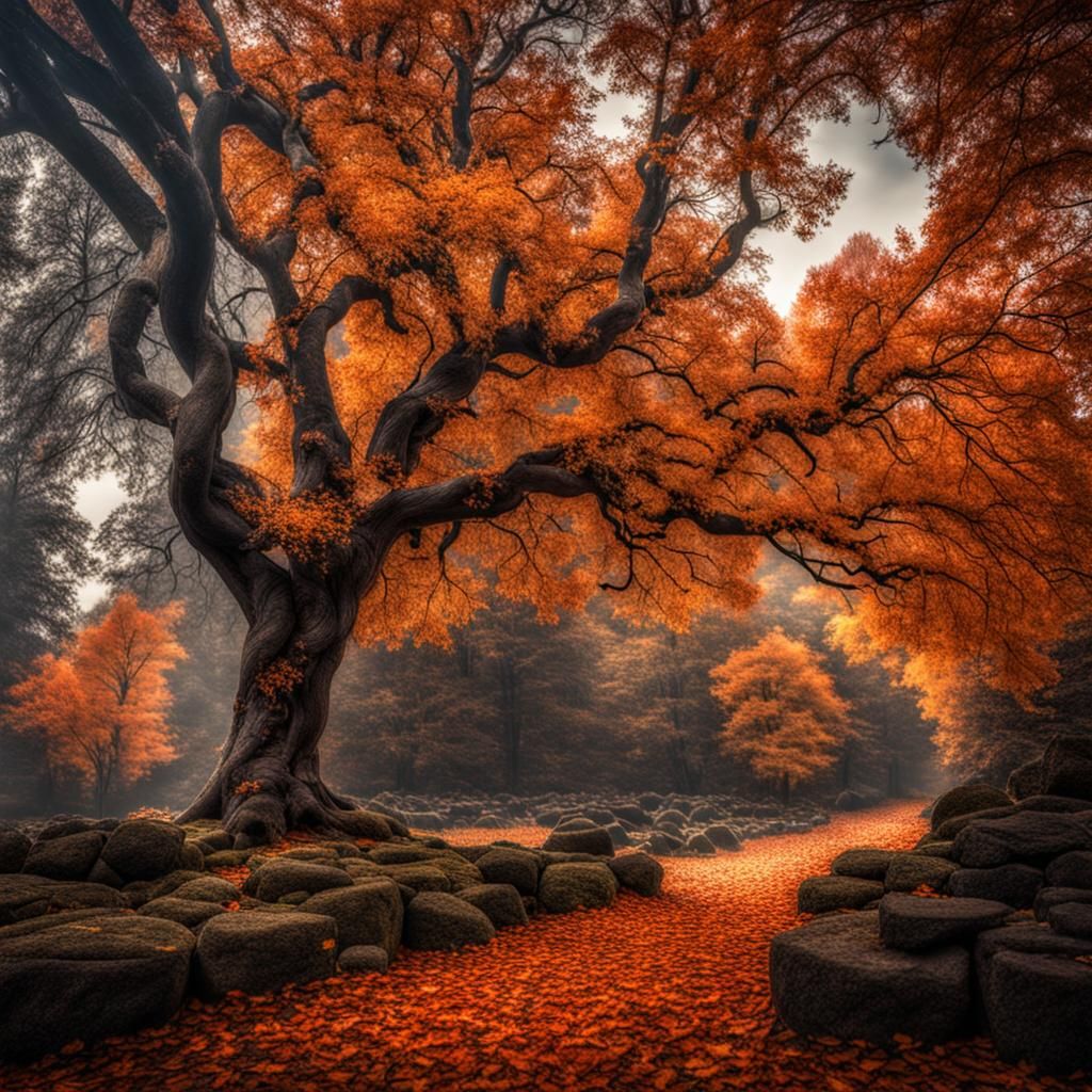 Taste of Autumn in Hyperrealistic Style