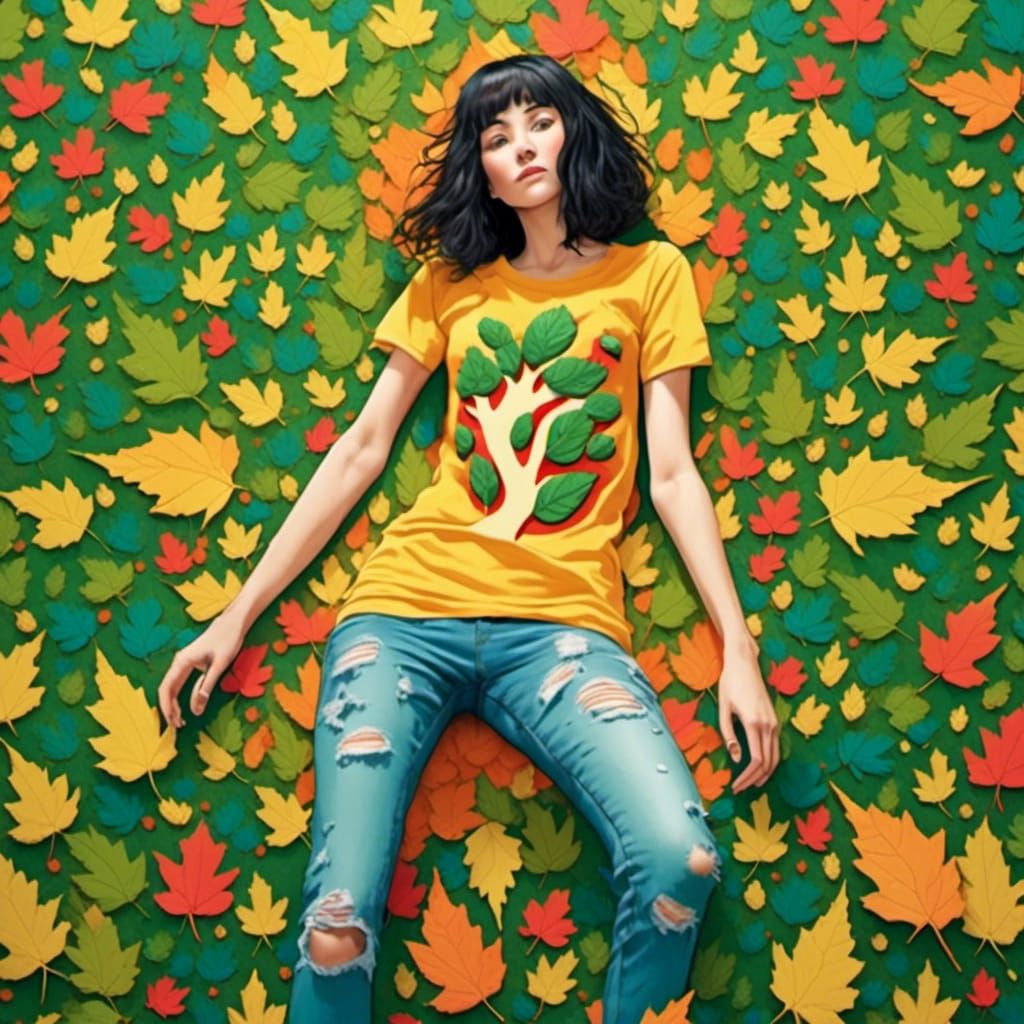 Leaf Tee and Cheese Jeans: Anime Fashion