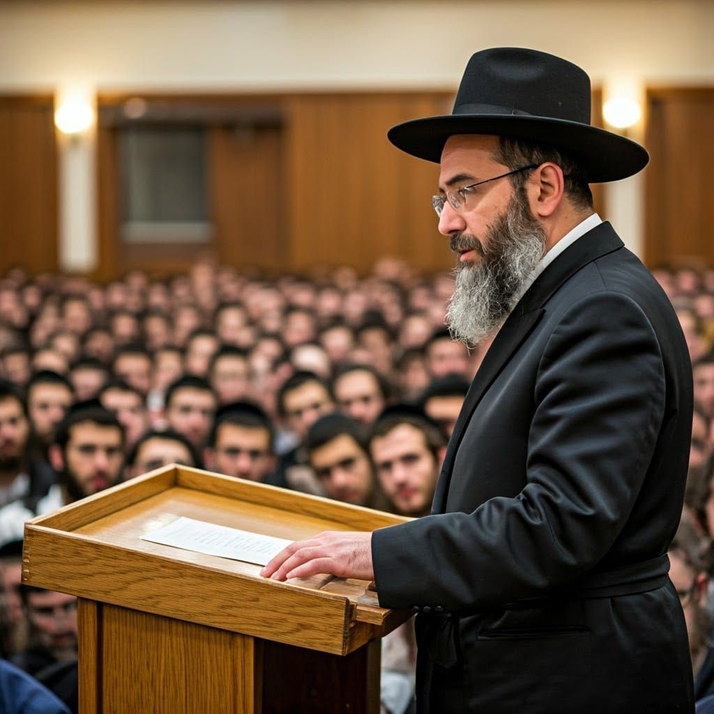 Chassidic Rabbi Inspires Young Disciples in Traditional Stud...