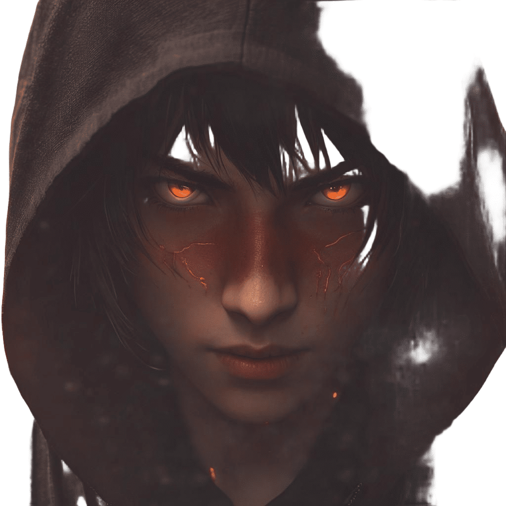 Burning Demon in Anime Key Visual Style