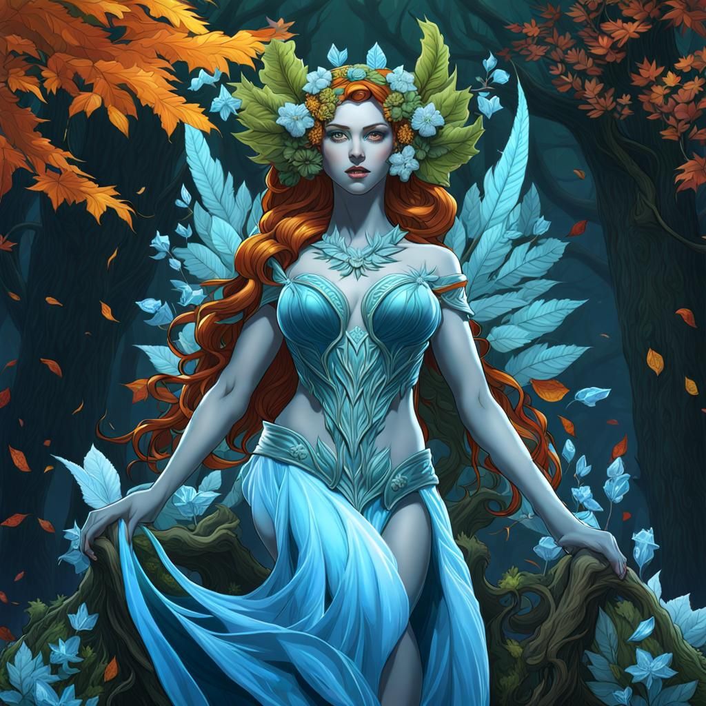 Four Season Dryads: Nature's Empowered Women