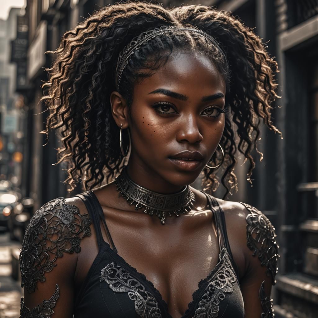 Hyperrealistic Portrait of a Young Woman