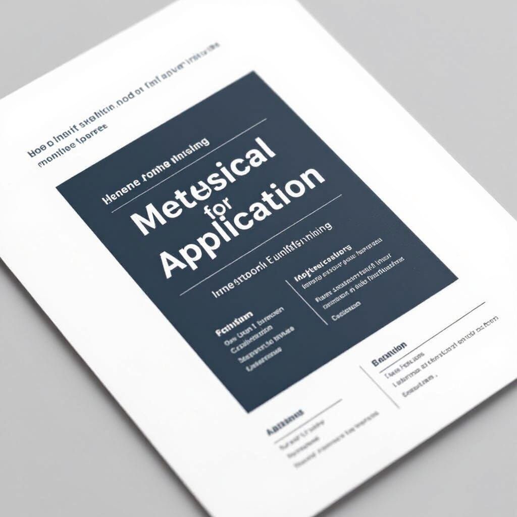 Modern Graphic Design Job Application