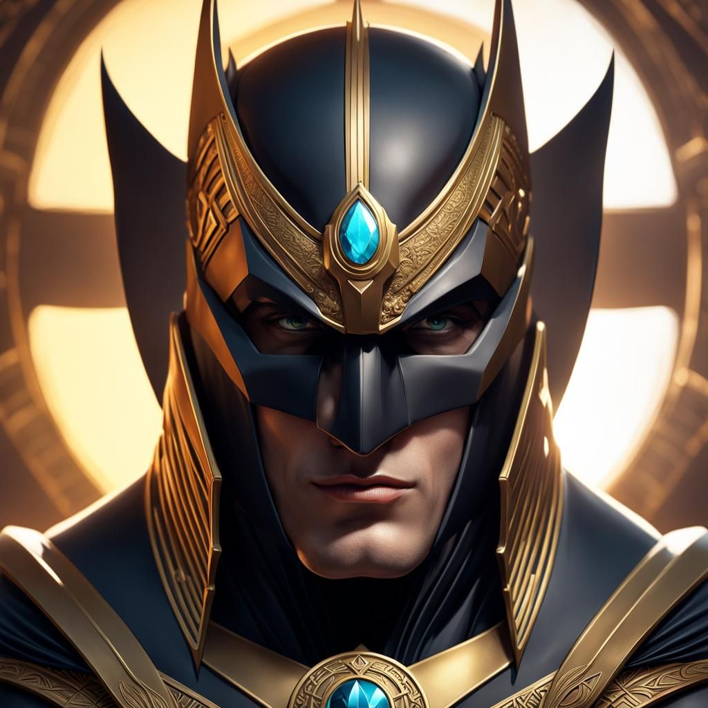 Batman as Pharaoh: Hyperdetailed Concept Art