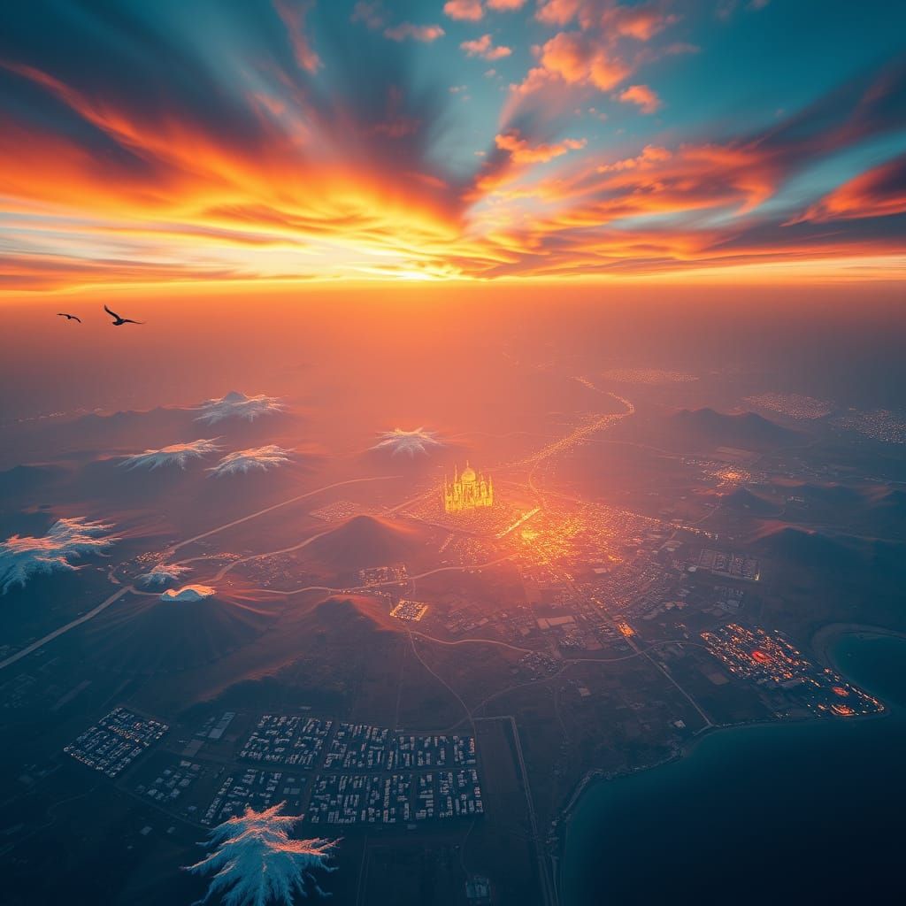 Surreal Aerial Panorama of India's Diverse Landscapes in Ult...