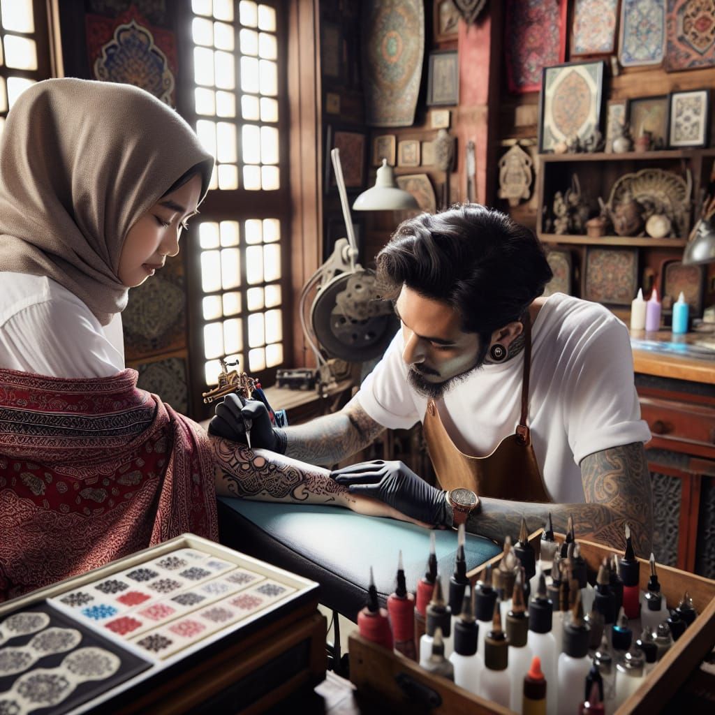 Tattoo Artist Creates Intricate Back Tattoo Design