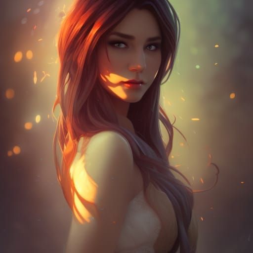 Detailed Portrait of an Elf Secretary