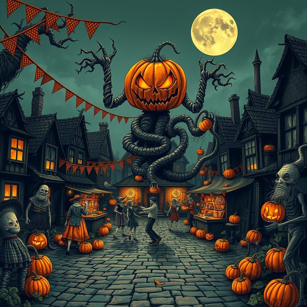 Sinister Harvest Festival Village Square