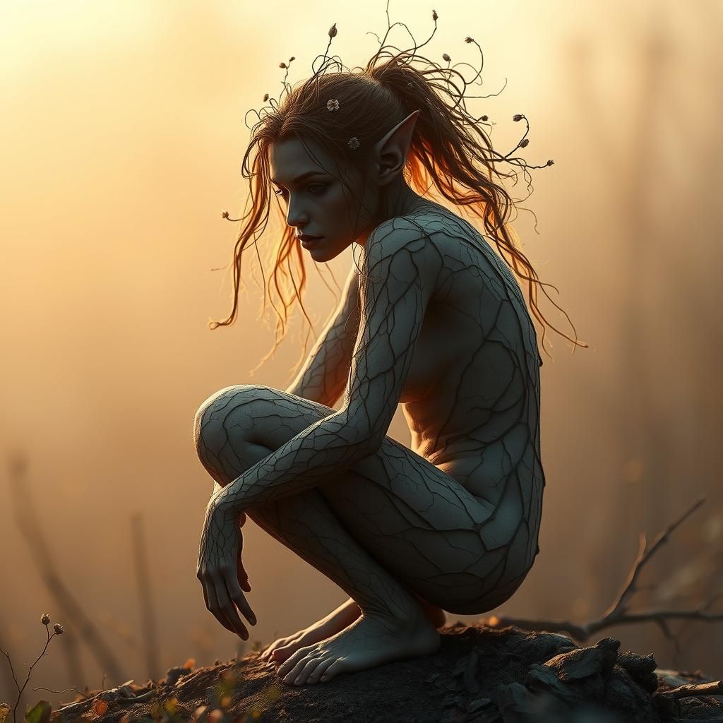 a female troll that appears to be a combination of human and...