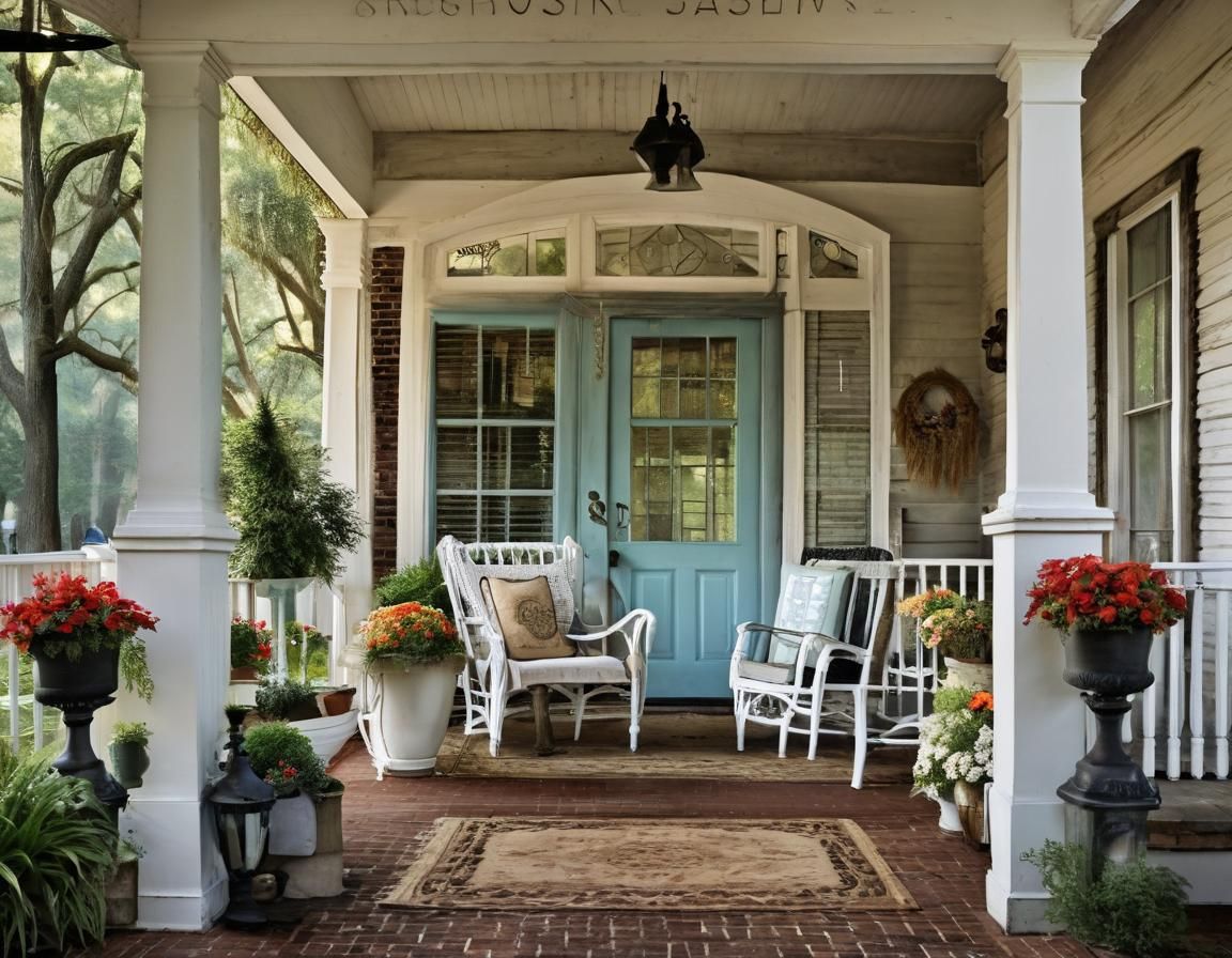 Southern Style Front Porch