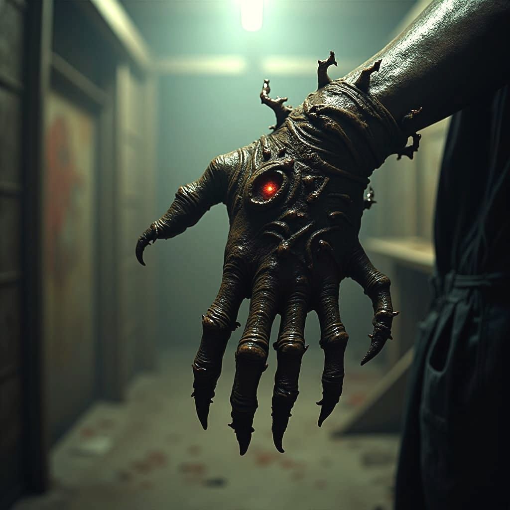 Terrifying Demonic Work Glove for Halloween