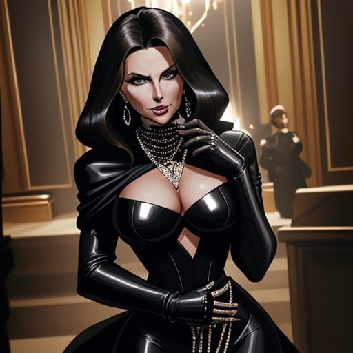 Carol Vorderman in High-Fashion Heist Photography