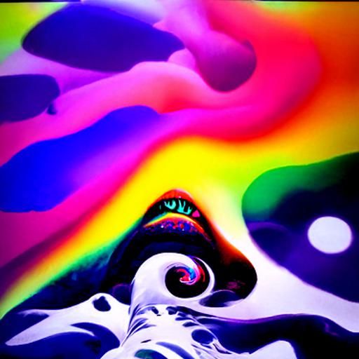 Vibrant Psychedelic Abstract Design