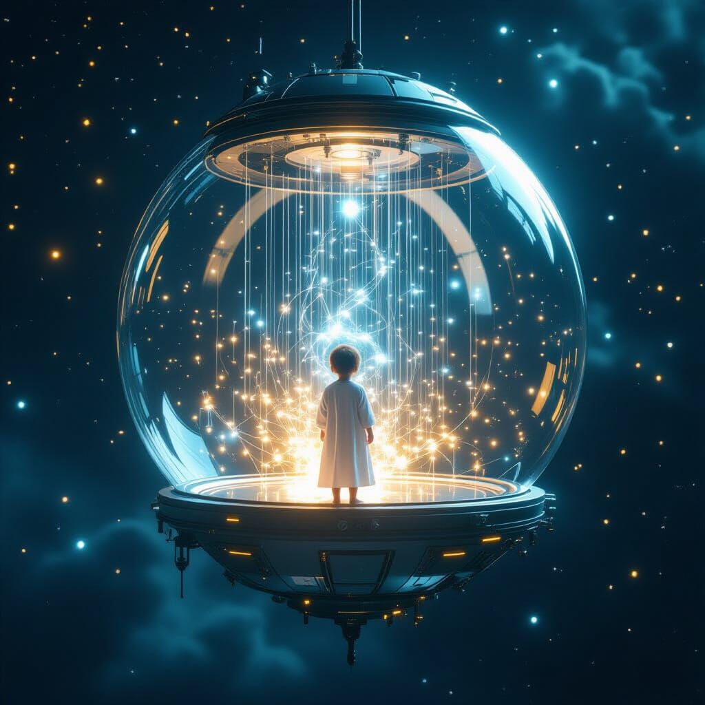 Colossal Dream Machine in Cosmic Void