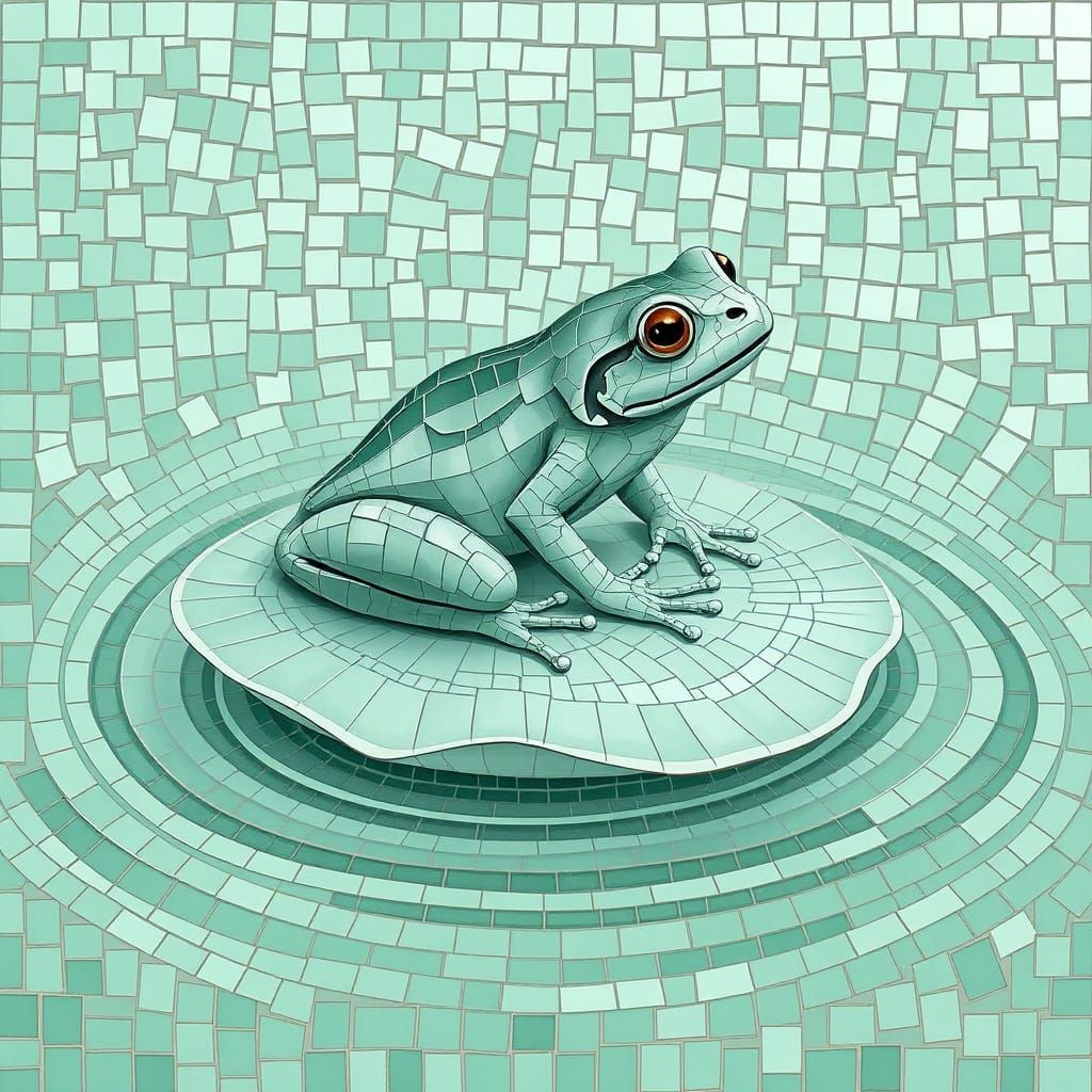 🥇mint green mosaic