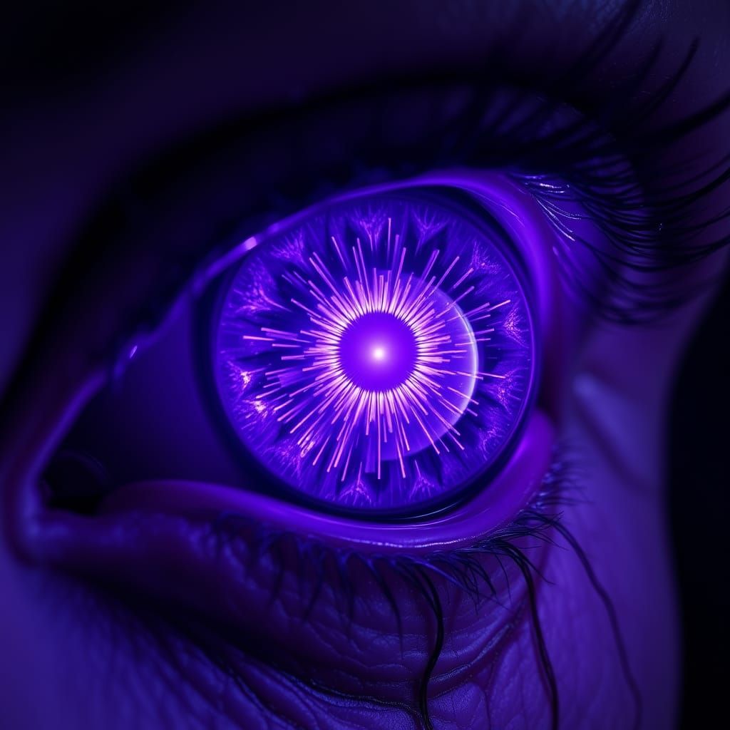 Ethereal Purple Orb in Hyperealistic Detail