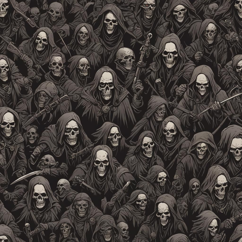 Grimdark Scene in Renaissance Style