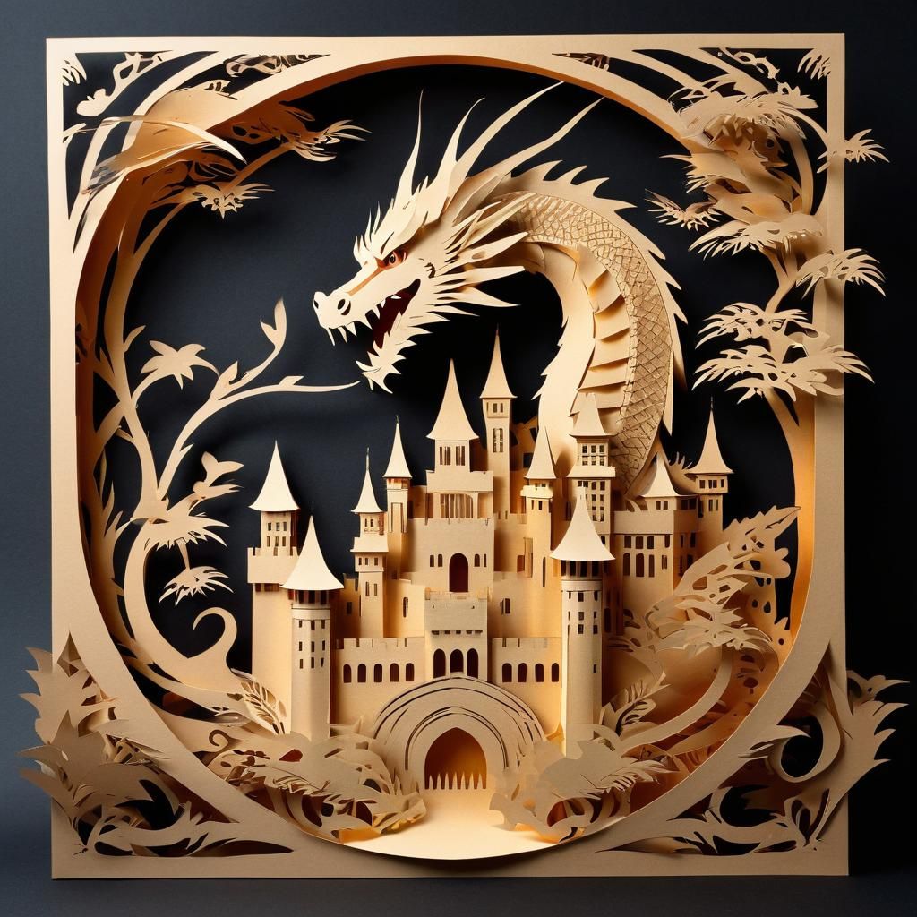 Kirigami Dragon