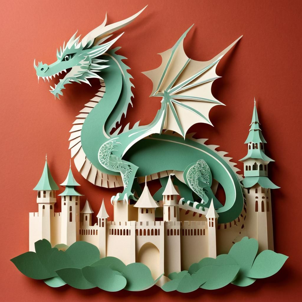 Kirigami Dragon