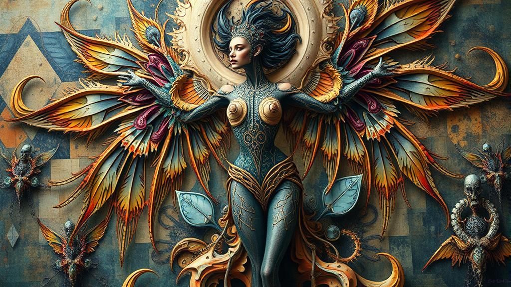 Fractal Abstract Art Featuring Supermodel Squadron