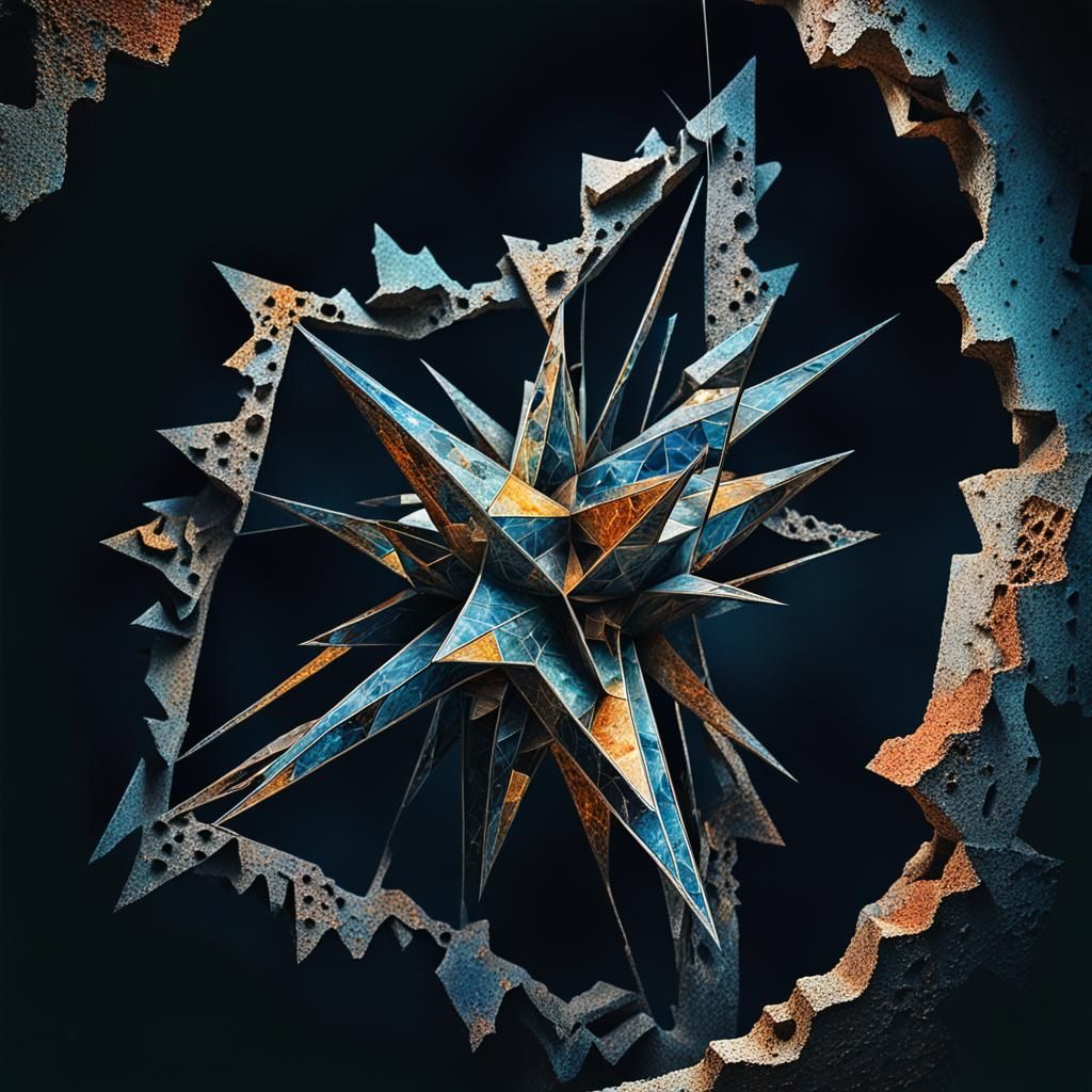 Surreal Star Figure in Geometric Chaos