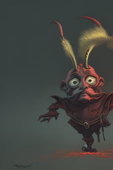 Demons caricature. Character 23