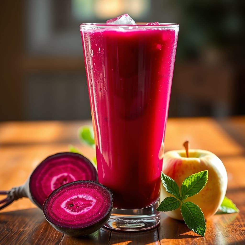 Magenta Ombre Juice in Elegant Glassware